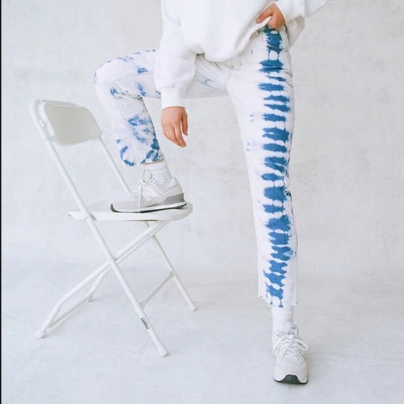 PacSun Denim - PacSun Tie Dye High Waisted Straight Leg Jeans